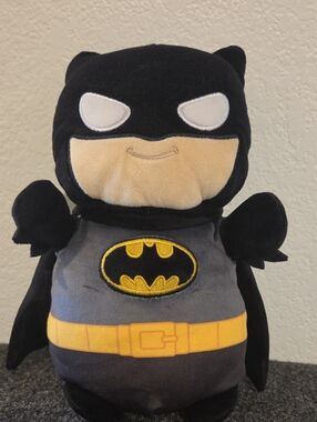 Licensed Batman Plush Stuffed Toy - Black, Gray, Yellow